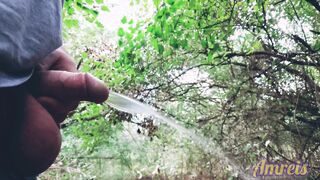 Super hot extraordinary woods onanism jizm in slomo