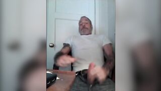 Rugged Daddy's Big Cock Masturbation12