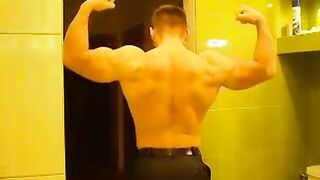 Muscular Russian Hunk Strips and Plays