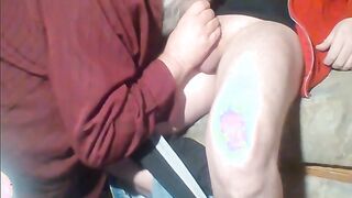 Fat-Spunk-pump Dad Blows Young Wolf Teddy