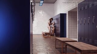 Deepthroat Job in the Locker Guest room part six