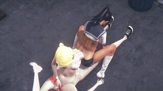 Yaoi Femboy - Simon romped and in a 3some