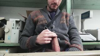 I got bored AT WORK so I determined to WANK-OFF