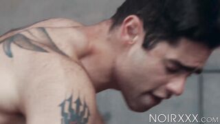 Hard DeAngelo Jackson shoot his cum into photographer Lucas rear