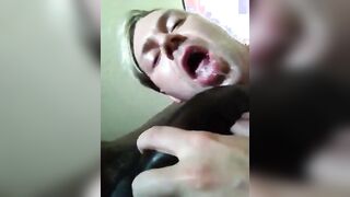 Amateur White Guy Sucks a Big Black Cock5555