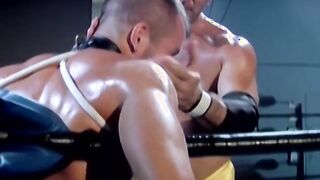 Hunky man Bryce Pierce tugs a sexy man nipples and smacks him