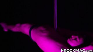 Hot and passionate pole dancing by sexy world class pole dancer Blaine Petrovia