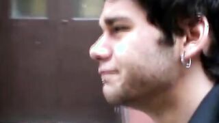 Horny JR Riley squirted heavy loads after jacking his thick cock in the locker room