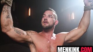 Tryp Bates begs for more as Sean Xavier fucks him in rope bondage