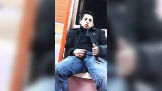 Big-Cock Str8 Guy Outdoor Play5555