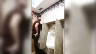 Breeding a Slut: Bareback in a Public Bathroom Orgy