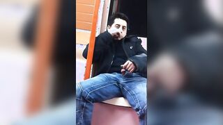 Big-Cock Str8 Guy Outdoor Play