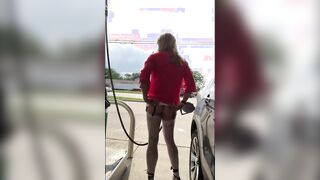 Crossdresser Fun at the Gas Station
