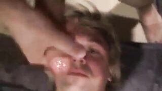 Big Cock Amateur Face Blasts Twink After Blowjob