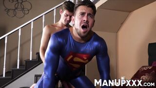 Villain Michael Delray turns Superman Dante Colle into cock hungry slut
