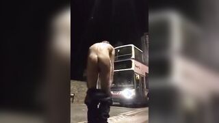 Exhibitionist Twink Strokes It on the Busy Streets