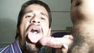 Sub Deepthroats Dom's Huge Cock