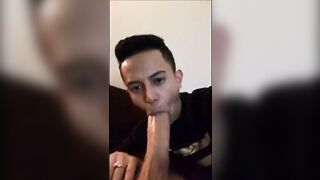 Big Cock Blowjob by Amateur Twink