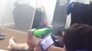 My Best Friend Lets Me Record Him Stroking His Big Cock