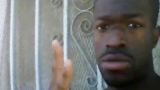 Huge Black Cock Masturbating and Cumming Outdoorss