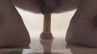 Twink's Prostate Orgasm with a Sex Toy on Webcam