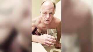 Sissy Perry Spokane Gay Sub Drinks his Sissy Piss for Master