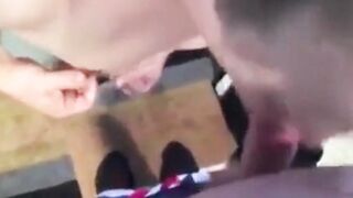 Big-cock amateur gets a blowjob from his buddy and cums hard1q