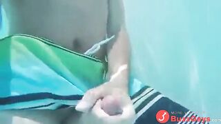 Public Pool Masturbation Caught on Tape