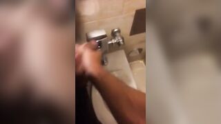 Hardcore Action in the Bathroom with Gaping and Handjobs1w