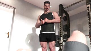 Exercise with Step-dad escalates into getting jammed by his gigantic lollipop - CodyFordsd