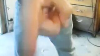 Dancing Daddy Bear Flashes His Big Cock on Webcam234