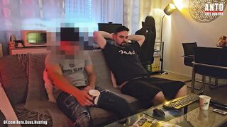 Ginormous Pecker Heterosexual Turkish Friend Get's more comfy and nosey and joins mutual jack-off and oral