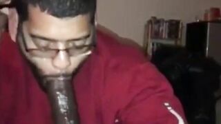 Big Black Cock Blowjob by Amateur Dick Gobbler345