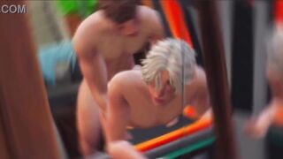 Sims four: The mechanic is punching my bootie