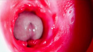 Fleshy splendid cunny squishes inwards ASMR close-up inwards the butt-hole