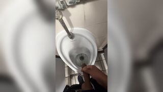 Cruising at public wc.