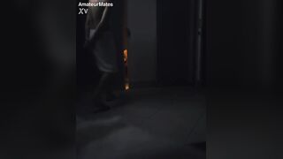Amateur man caught napping in a sauna cabin gets bound up and used sexually by a man