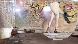 two amateur studs caught having swift joy in an deserted house