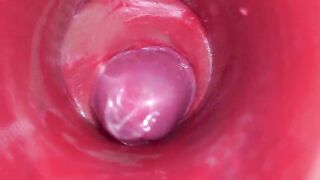 CAMERA INWARDS COOCH: POWERFULL JIZZ IN FUCKBOX! GREATEST Inward ASMR in 4K