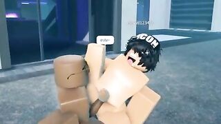Romping a lovely stray femboy on Roblox