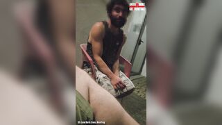 Random Hetero Wooly Portuguese Stud With Good-sized Spunk-pump Conviced To Get His First-ever Queer Fellatio