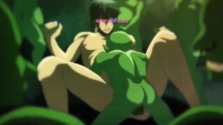 Twunk warrior gets wrecked in raw anal sex by the whole goblin pack in the cave