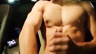 Big-Cocked Man Strokes in Car While Watching Porn4577rr