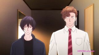 Dominant guy pounds lover in doggy & showers his open tight ass ⋄ Gay Anime