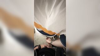 The fuckslut from the mansion wished to get poked on the stairs. I handled her the way she well deserved.