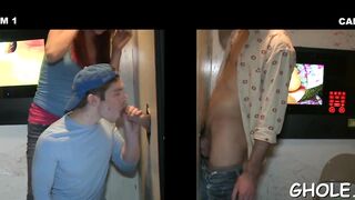 Going naughty thru a gloryhole