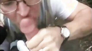 Sucking Cock in the Woods